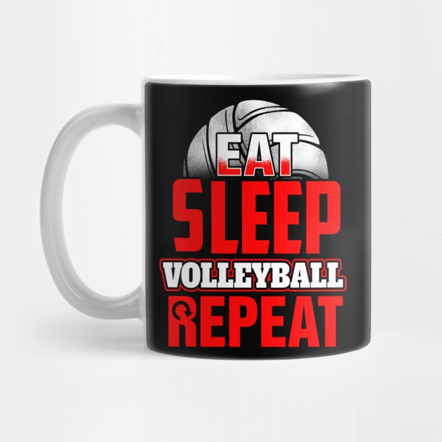 Eat sleep volleyball repeat by captainmood